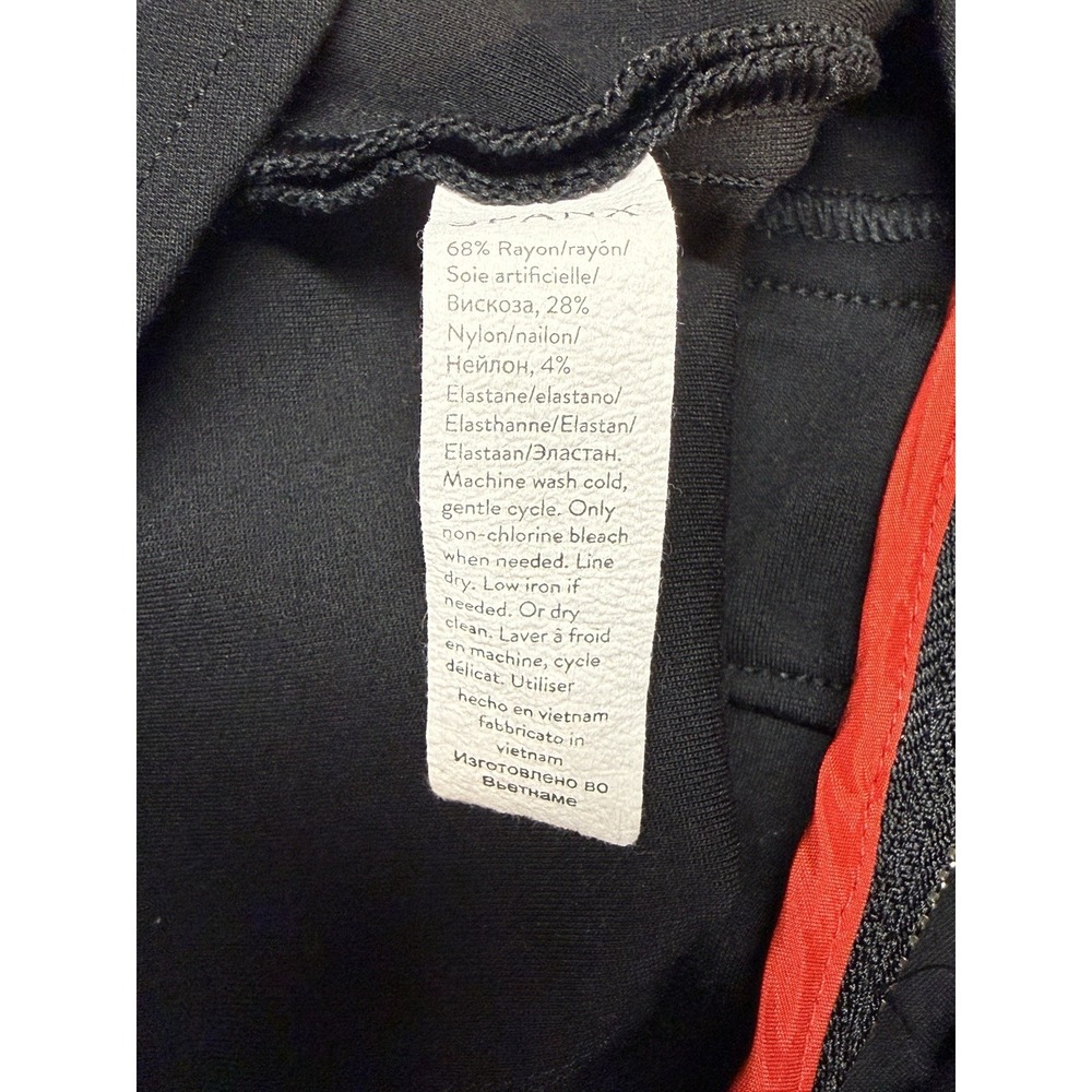 Spanx The Perfect Sleeveless Jumpsuit Black Flared Leg Women's Size M Regular - Picture 14 of 15